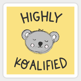 Highly Koalified (dark text) Magnet